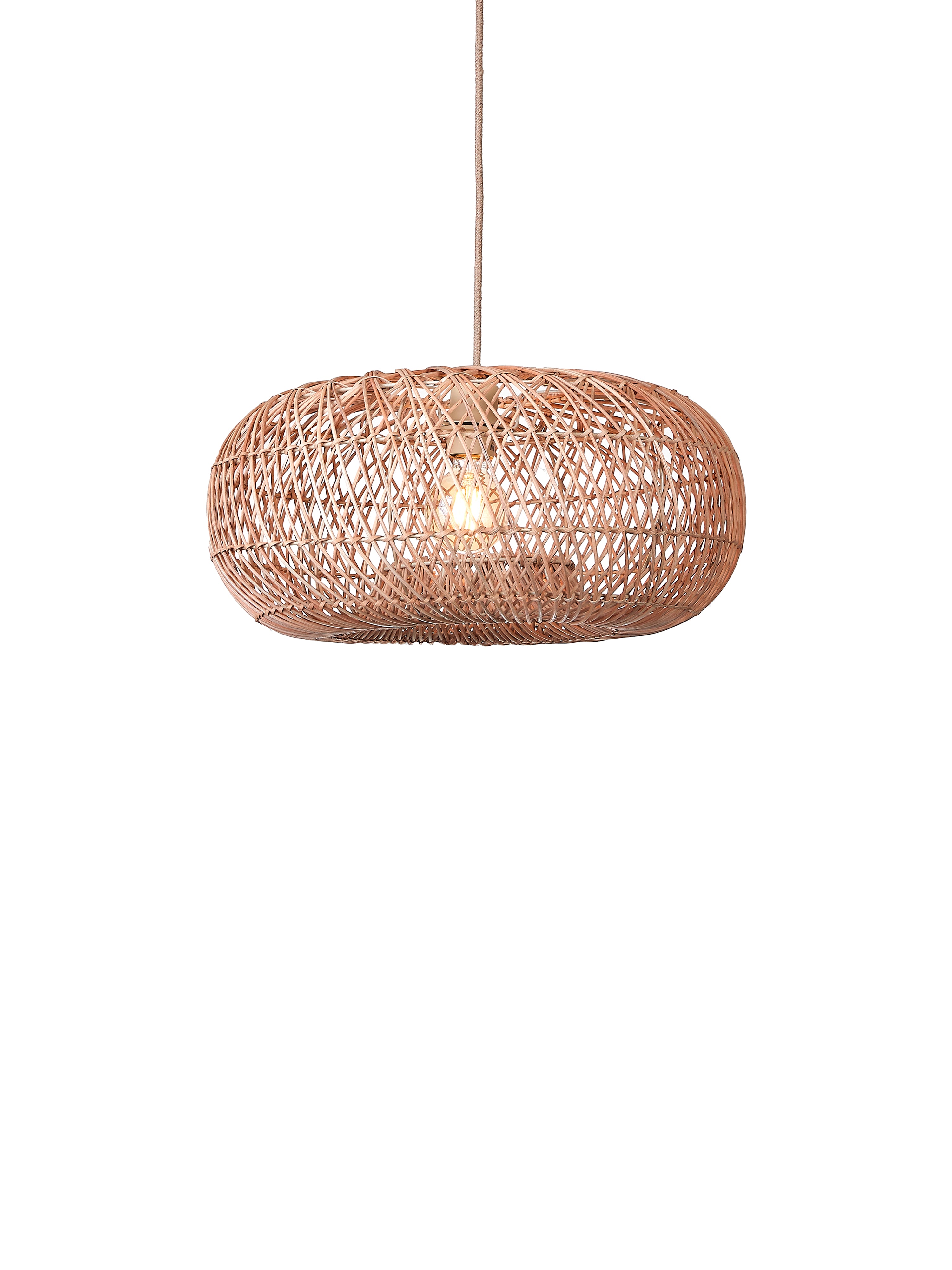 Good&Mojo Hanglamp Arizona bamboe/kap ø50x23cm naturel, S